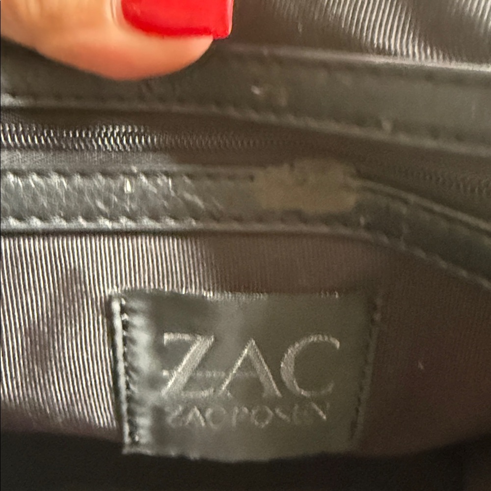 Zac Posen Satchel Gray Leather Shoulder Bag - Picture 10 of 10
